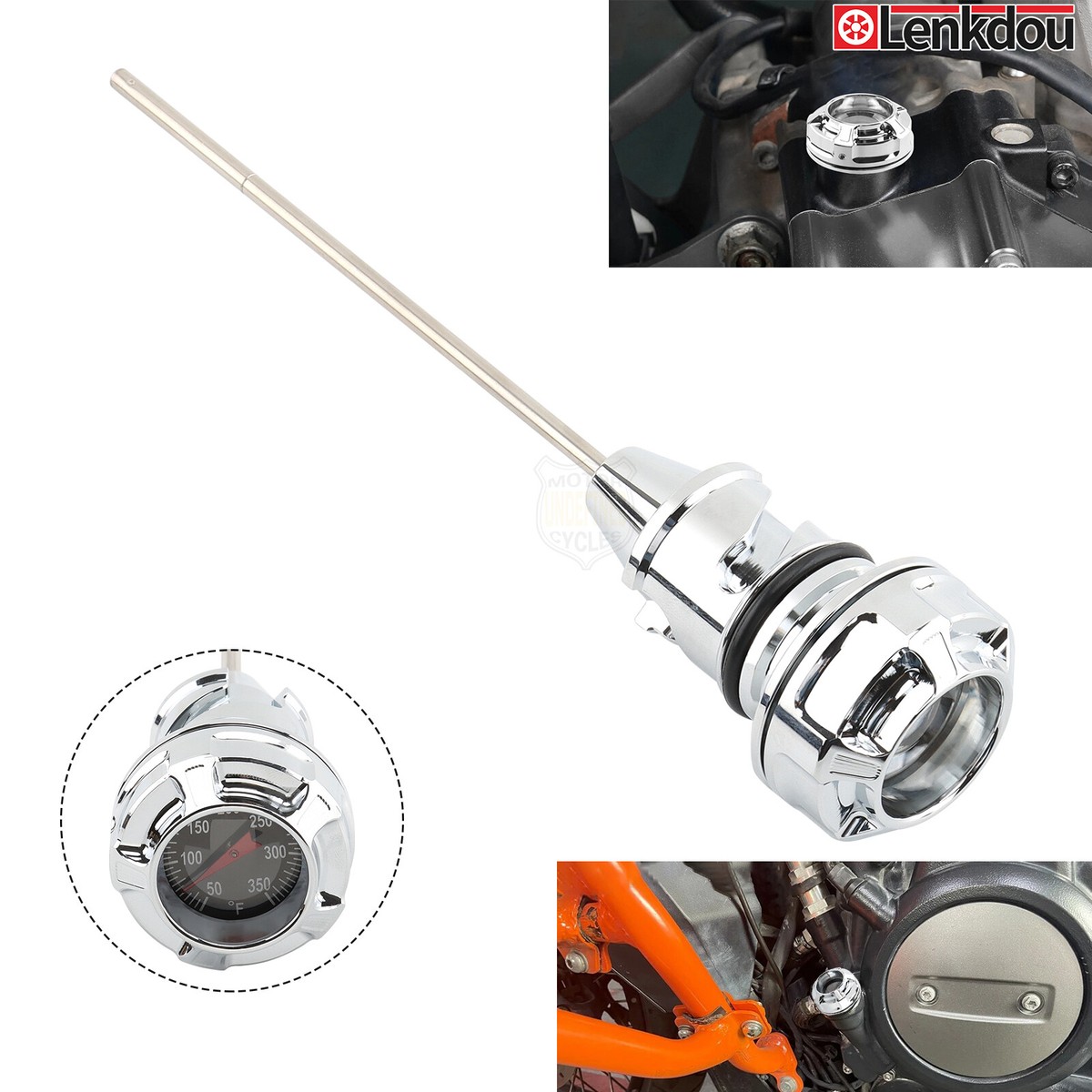 Astina Livello Olio Motore Per Harley Softail 2018-2021 - Bianco Con Indicatore Temperatura - Foto 5