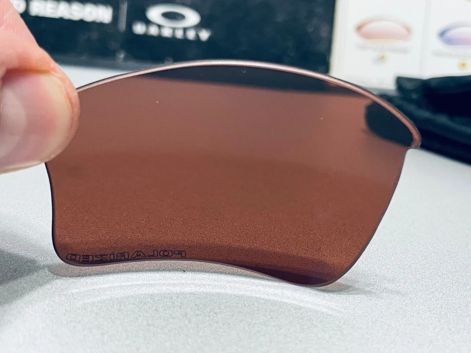 G1N sin etiquetas Oakley Flak Jacket 10 XLJ VR28 Negro Iridio Juego de lentes polarizadas Foto 4 de 4