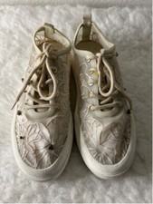 J Slides Gesell Transparent Flower Sneakers Women Size 7