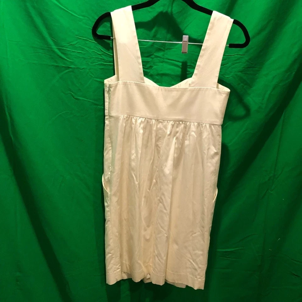 Laila Azhar cream cotton/silk size 6 summer dress - Image 2 of 4