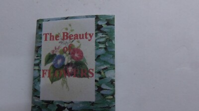 1:12 Puppenstube lesbares Miniaturbuch Die Schönheit Blumen BK23