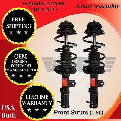 Monroe OEM Front Struts For 2012-2017 Hyundai Accent 1.6L Lifetime Warranty