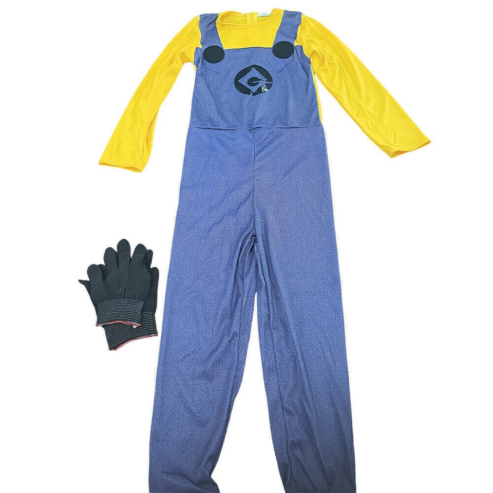 Men Kids Minion Costume Fancy Dress Despicable Me Boys Girls Adult Mens 2024UK — eBay