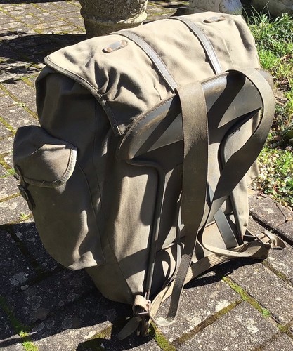 Vintage 1950’s Norwegian Bergans Original Canvas Backpack Rucksack Hiking - Picture 14 of 24