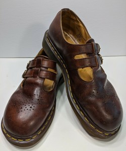 dr martens double buckle mary jane