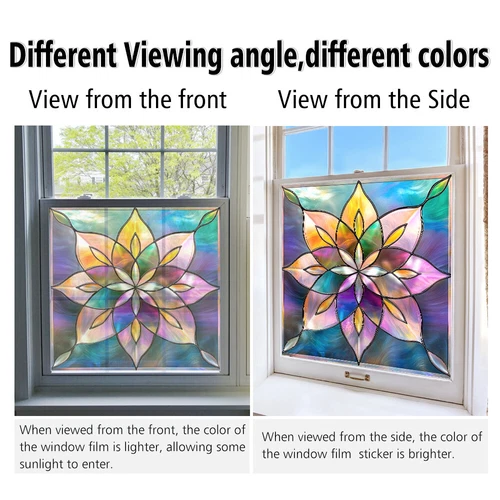 AU Static Cling Glass Window Film Privacy Stained Glass Sticker UV Protection - Picture 21 of 47