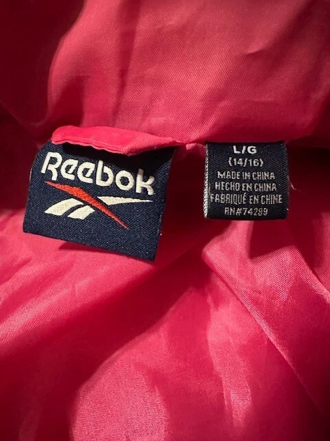 Abrigo Reebok 3 en 1 Negro/Rosa Talla Grande (14/16) Usado Foto 2 de 4