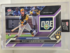 2024 TOPPS NOW Jackson Chourio RC 16D Game-used Base Relic Purple /25