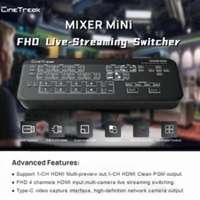 CineTreak Mixer Mini 4-CH HDMI HD Multi-format Video Swithcer for Live Streaming