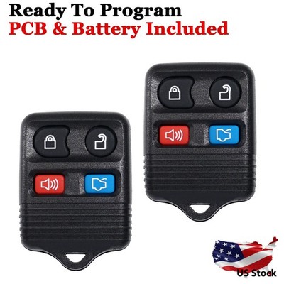 For Ford Replacement Alarm Entry Control Key FOB Remote Keyless Clicker 4 Button