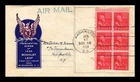 US COVER JOHN ADAMS PRESIDENTIAL SERIES BOOKLET FDC SCOTT 806B IOOR CACHET