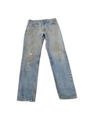 Vintage 80  s Levis 506 Jeans Men 33x34 32x31 Orange Tab USA Made Denim