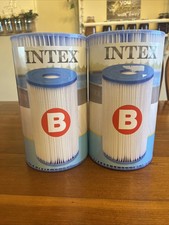 Intex 29005E Swimming Pool Type B Replacement Filter Pump Cartridge (2 Pack)