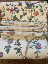 Image of LAURA ASHLEY WALLPAPER Summer Palace Crimson price 2.5 rolls. Rare 