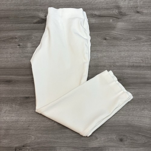 Pantaloni alla caviglia Chico's donna taglia 0 bianco sporco estivi elasticizzati pull on