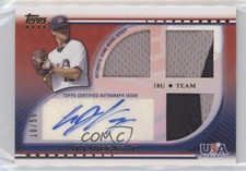 2010 Topps USA Baseball Team Relics 10/50 AJ Vanegas #USAAR-AV Patch Auto 2h4