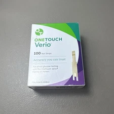 New Sealed box -OneTouch Verio 100 Test Strips exp: 11/26
