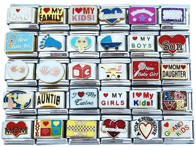 9mm Italian Charms Family And Words Hearts Love Kids Family U Pick