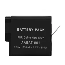 [1/2 Pack] For GoPro HERO 7 HERO 6 HERO 5 Battery AABAT-001 Replacement 1750mAh