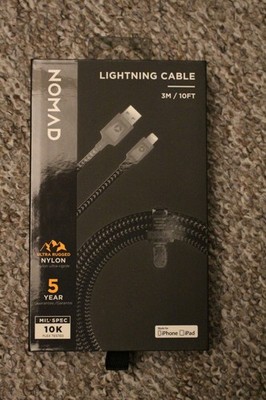 Nomad Ladekabel bis iPhone 14 3m / 10 FT Nylon Ultrarugged für Apple iPhone/iPad