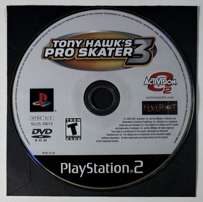 Tony Hawk's Pro Skater 3 (Sony PlayStation 2 PS2, 2002) DISC ONLY - TESTED