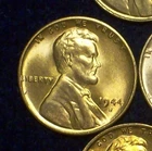 1944-S GEM BU - LINCOLN WHEAT CENT - NICE COLOR - GOOD DETAILS - SEE PICS!