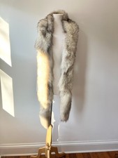 vintage fox fur stole long fur scarf