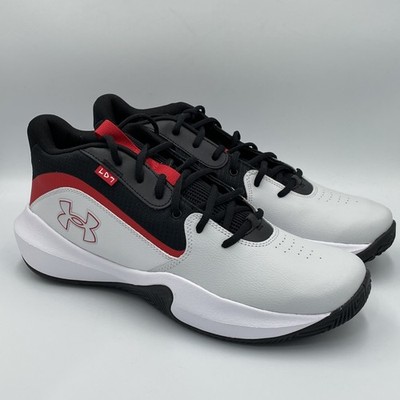 Under Armour Lockdown 7 Shoes Mens Size 14 Black White Red 