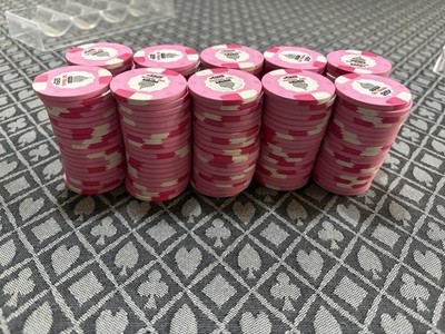 200 .25 TAJ MAHAL CASINO CHIPS POKER CHIP HOME GAME CERAMIC CARDS MOLD $0.25