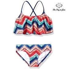 Kanu Surf Alania Flounce Bikini Swimsuit Size 12