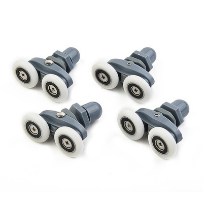 Duschtürrollen 4er Set für einfache Installation und geräuscharmen Betrieb