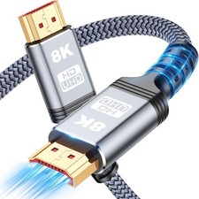 2M 8K 10K 4K HDMI Cable 48Gbps Ultra High Speed Braided Cord 120Hz HDR 10