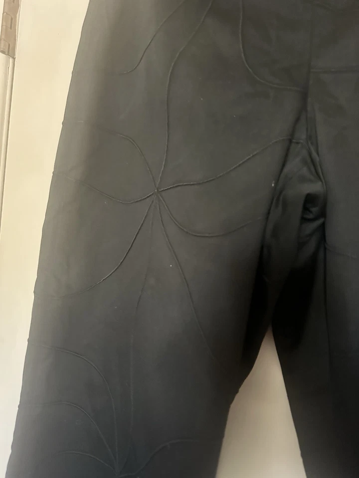 PANTALONES NEGROS LILLIE RUBIN - 12 - VINTAGE - patrón de desplazamiento y elástico - sólidos Foto 3 de 4