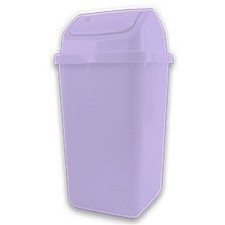 Pastel Plastic Swing Top Waste Bin Dust Rubbish Home Kitchen Office Bathroom New