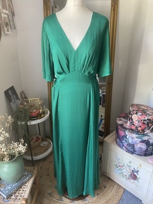 OYSHO GREEN SATIN MAXI DRESS SIZE XL | eBay UK OYSHO GREEN SATIN MAXI DRESS SIZE XL | eBay UK
