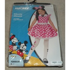 Spirit Halloween Minnie Mouse Costume Toddler 2T Dress Only No Headband