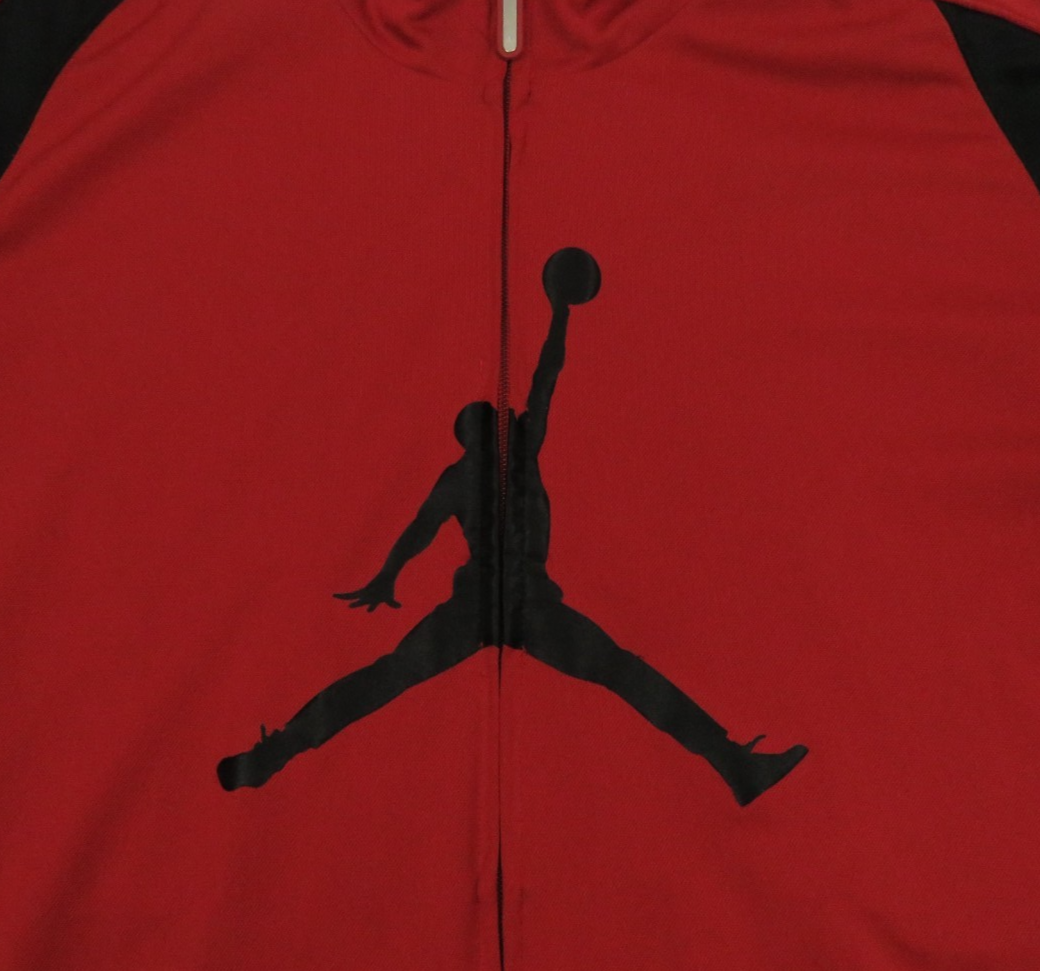 SACAI X NIKE Air Jordan MJ 23 Jumpman Nike Big Logo Rosso Basket Full Zip Track Jacket M