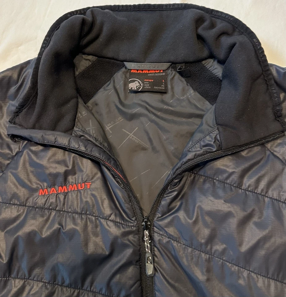 Mammut Vest Mens L Black Polartec Alpha Lightweight Softshell Zip Jacket - Image 2 of 4