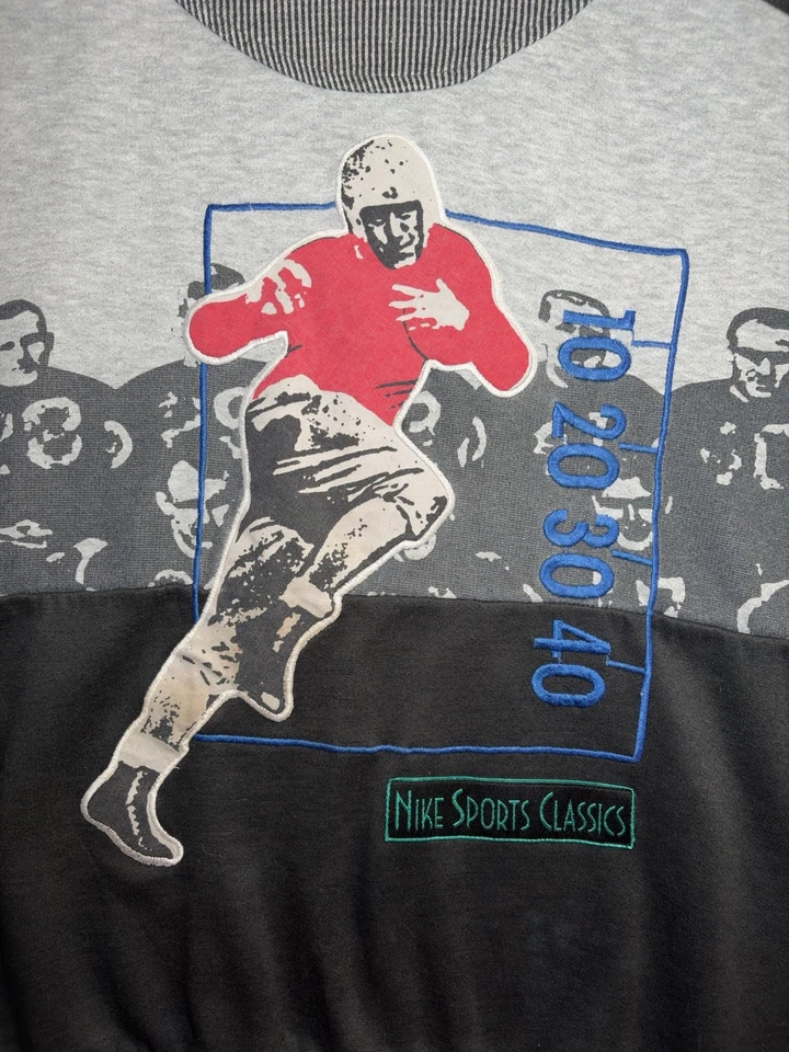 Sudadera De Colección Años 90 Nike Clásicos Deportivos Fútbol Bordada Cuello Redondo Ajuste XL Foto 4 de 4