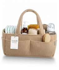 Baby Diaper Caddy Organizer for Changing Table   Stylish Nursery Storage Mocha