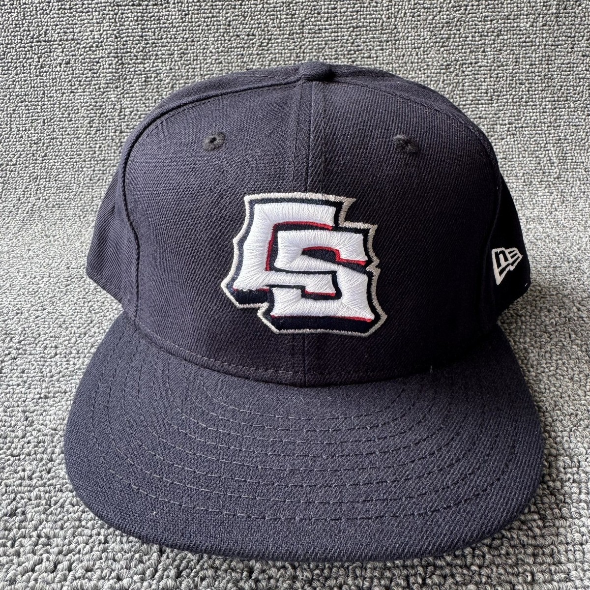 New Era Spokane Indians 59FIFTY Fitted Navy 7 3 4 MiLB Hat