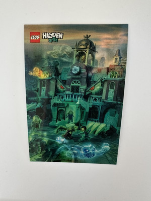 LEGO Hidden Side Lenticular Two Pictures Depending On The Angle Rare Retired