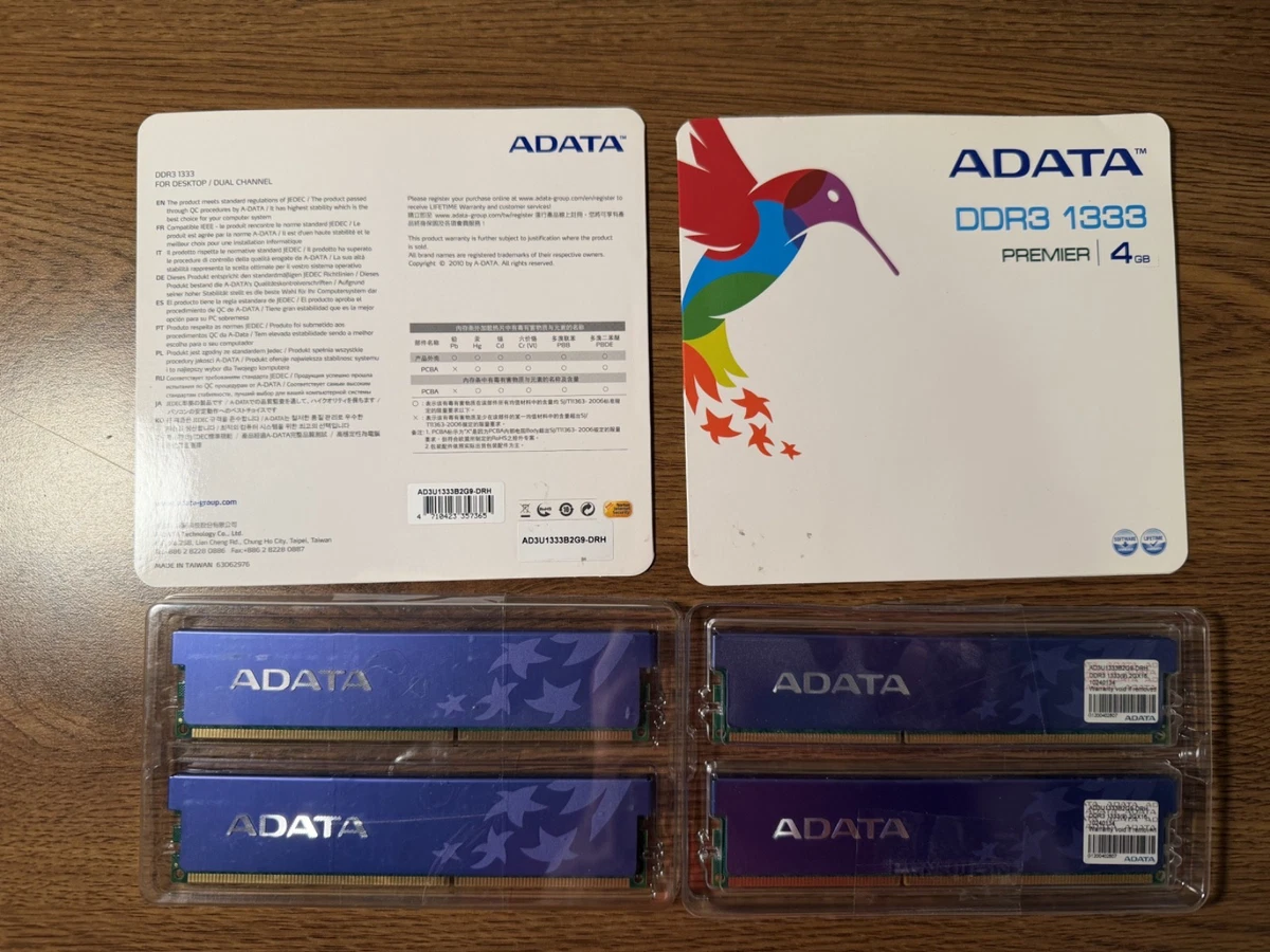ADATA DDR3 SDRAM Computer Memory (RAM) for sale - eBay