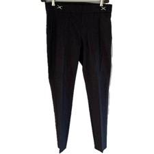 Rafaella Charcoal Ponte Slim Leg Dress Pants Stretch Women s Size 12