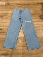 NWT Elwood Blue Intarsia Logo Baggy Sweatpants – Size M