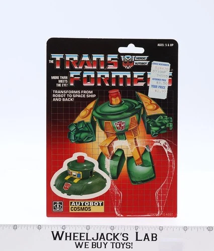 Cosmos Cardback Vintage 1986 G1 Transformers Hasbro Action Figure