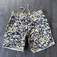 Vintage 90s Ocean Pacific Swim Trunks Mens Size 32 Board Shorts Floral Nylon
