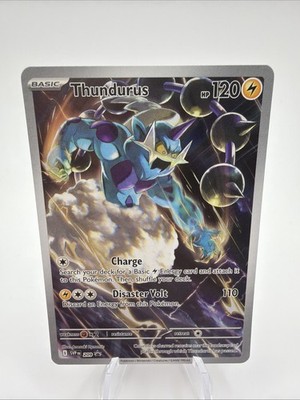 Pokemon TCG Card - Thundurus 209 Full Art Holo | Black Bolt Promo | SVP  2025