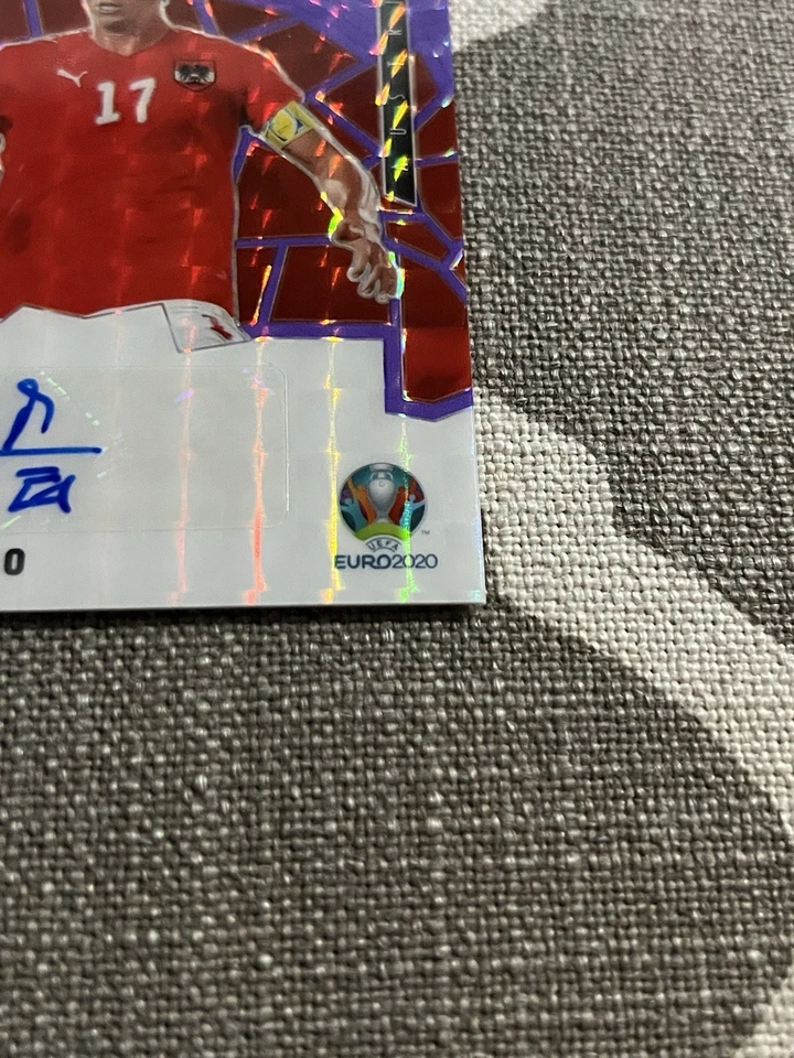 2021 Panini Mosaic Euros Marc Janko Purple Fluorescent Auto #/49 - Image 4 of 4