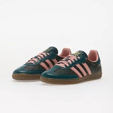 adidas Originals SAMBA OG SHOES Women's KK2473 Rich Green / Wonder Mauve / Gold